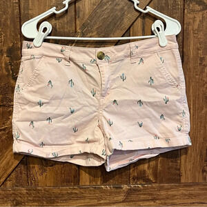 SO pink cactus western women’s size 9 shorts with 3 inch‎ inseam
